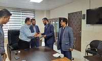آیین معارفه مسئول حراست شبکه بهداشت و درمان شهرستان خمام